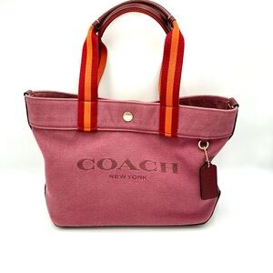Coach Small Canvas Shoulder Tote #1008